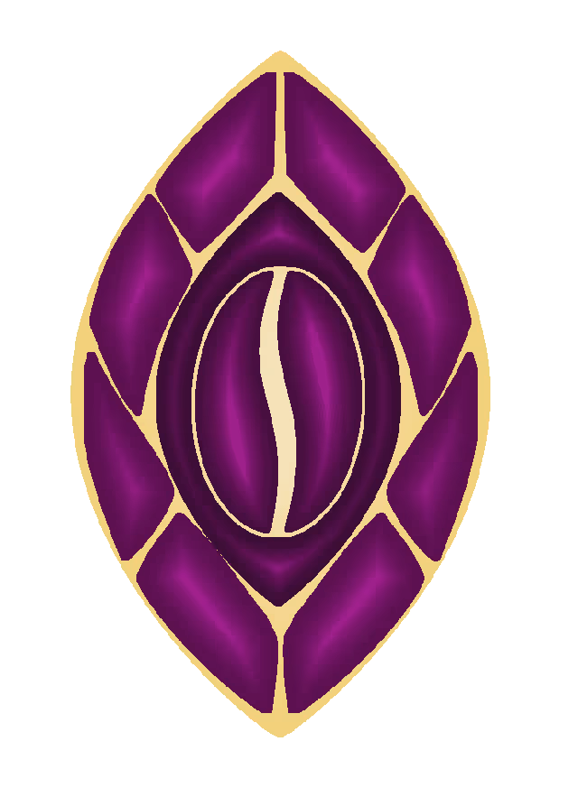 Logo gemme Amethyst violet représentant la gamme de café Amethyst