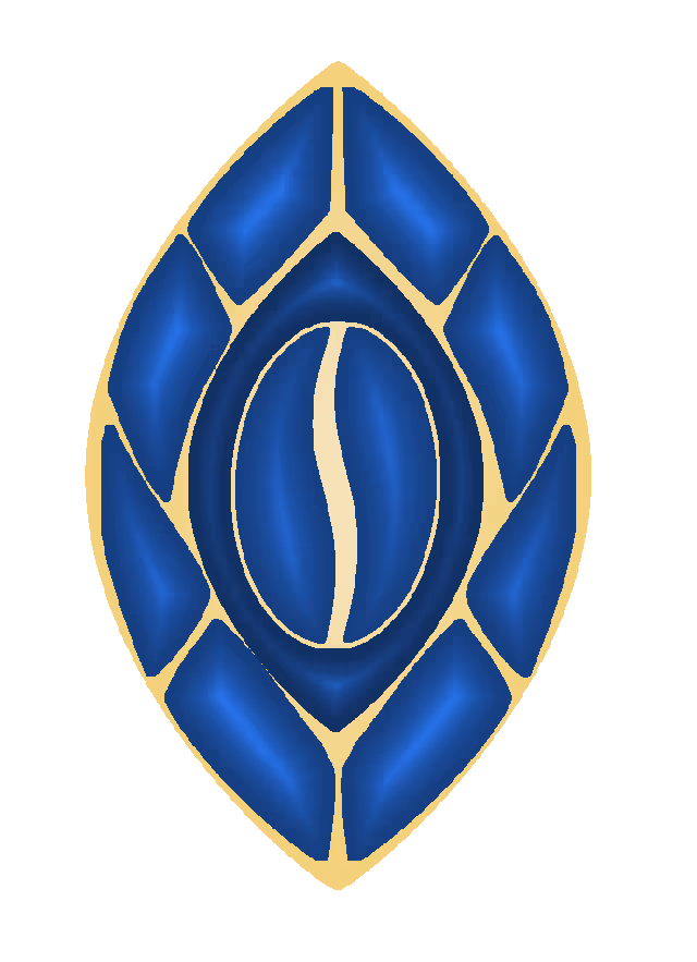 Logo gemme Saphir bleu représentant la gamme de café Saphir