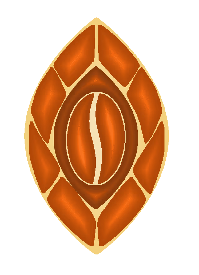 Logo gemme Topaz orange représentant la gamme de café Topaz